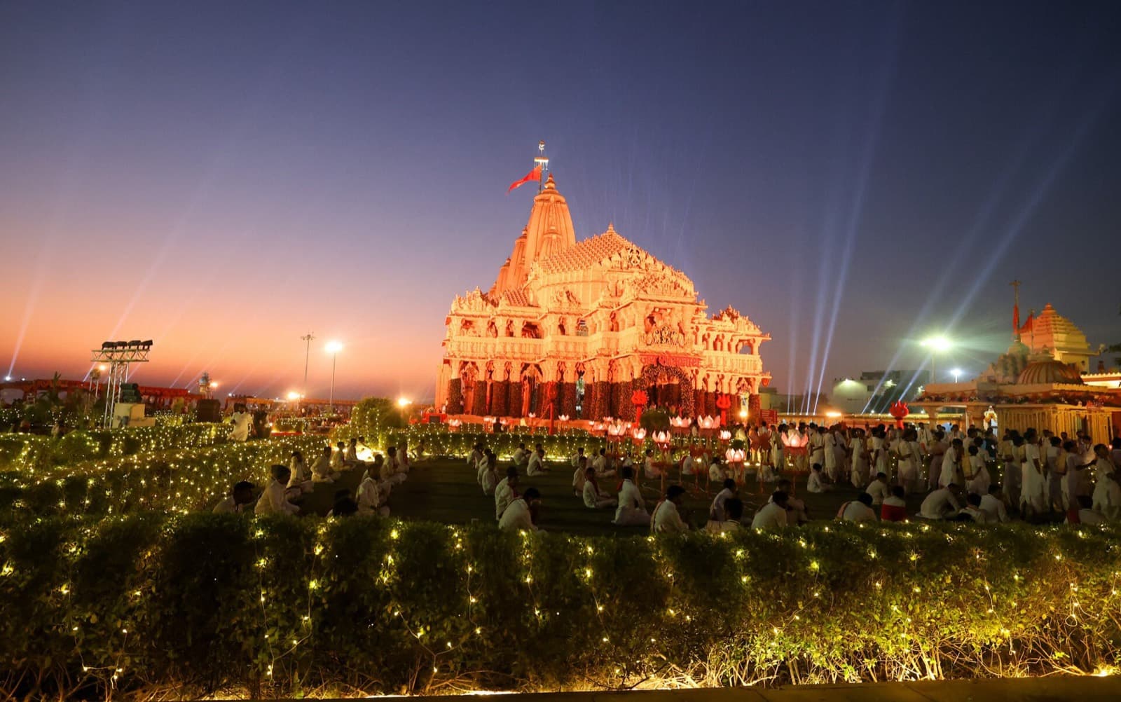 Somnath — The first of the twelve Jyotirlingas, on the Arabian Sea.
