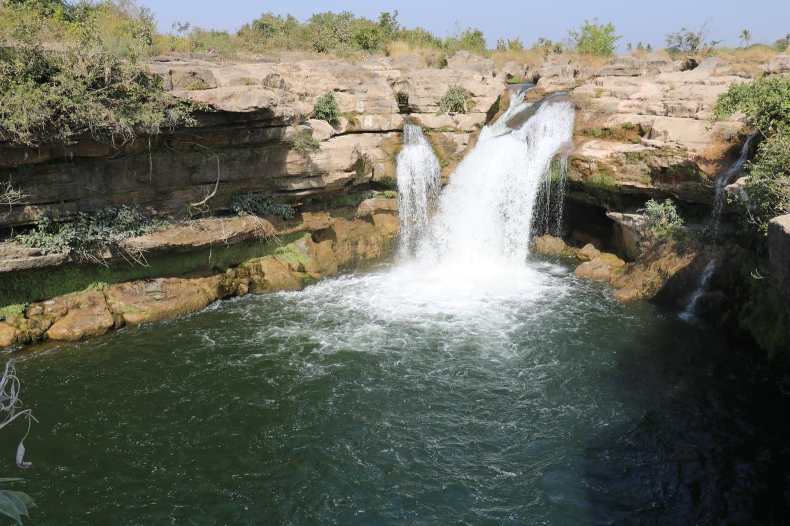 Jamjir Waterfall — An evergreen two-tier waterfall on the Shingoda river, deep in Gir.